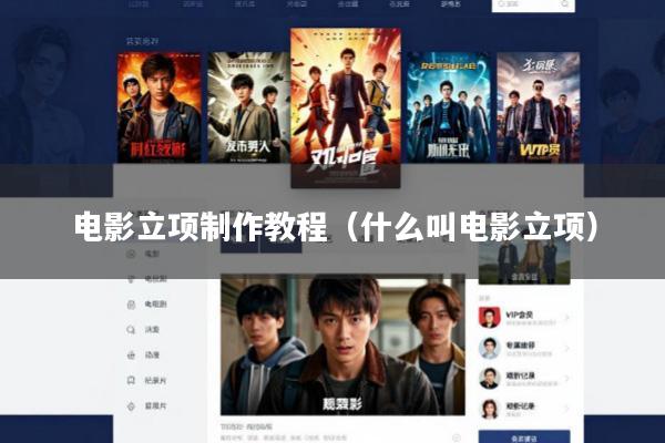 电影立项制作教程(什么叫电影立项)