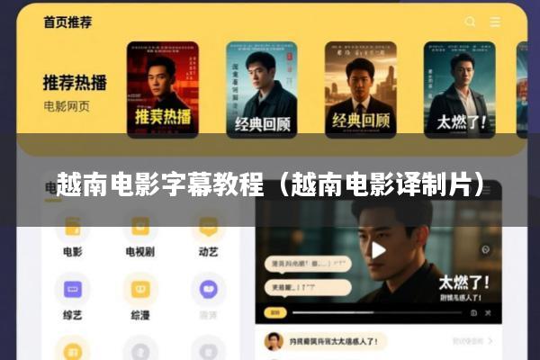 越南电影字幕教程(越南电影译制片)