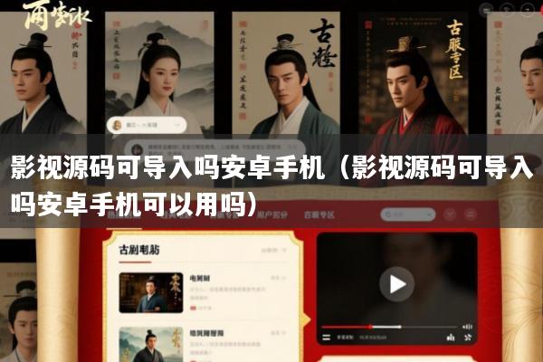 影视源码可导入吗安卓手机(影视源码可导入吗安卓手机可以用吗)
