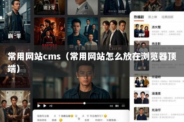 常用网站cms(常用网站怎么放在浏览器顶端)
