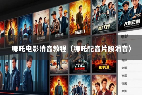 哪吒电影消音教程(哪吒配音片段消音)