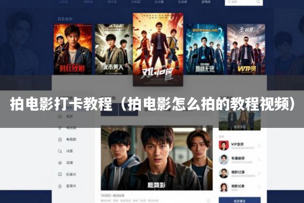 拍电影打卡教程(拍电影怎么拍的教程视频)